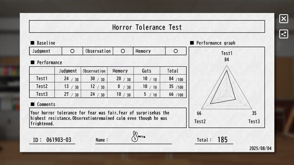 Скриншот 5 из HorrorToleranceTest