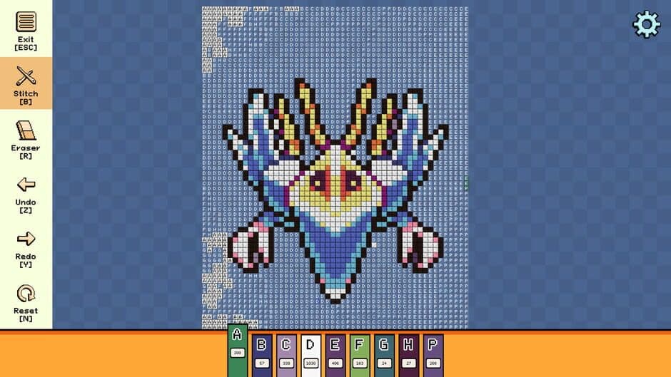 Скриншот 2 из Pixel Cross Stitch: Color by Number - Menacing Monsters Pack 3