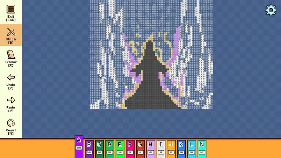 Скриншот 1 из Pixel Cross Stitch: Color by Number - Enchanted Worlds Pack 2
