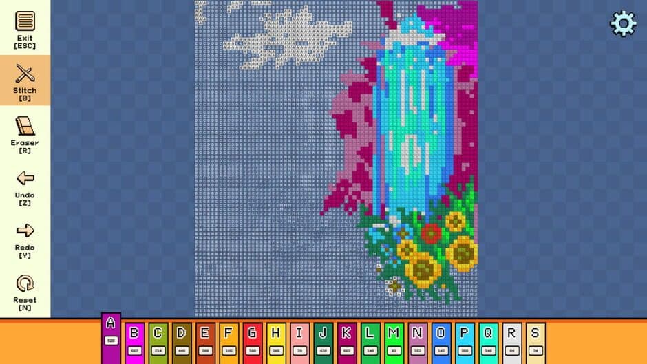 Скриншот 3 из Pixel Cross Stitch: Color by Number - Enchanted Worlds Pack 2