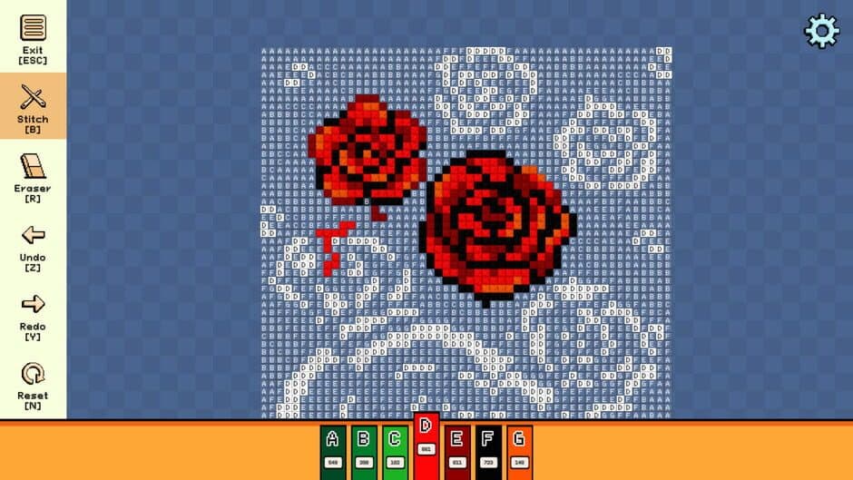 Скриншот 2 из Pixel Cross Stitch: Color by Number - Flowers and Butterflies Pack 3