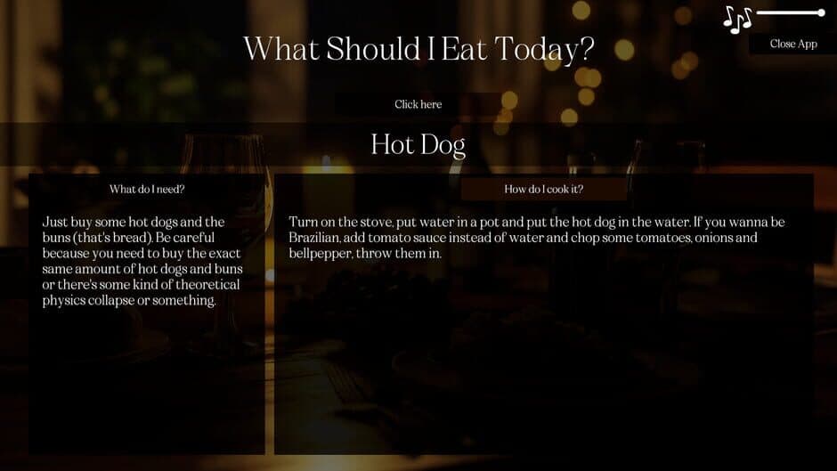 Скриншот 1 из What Should I Eat