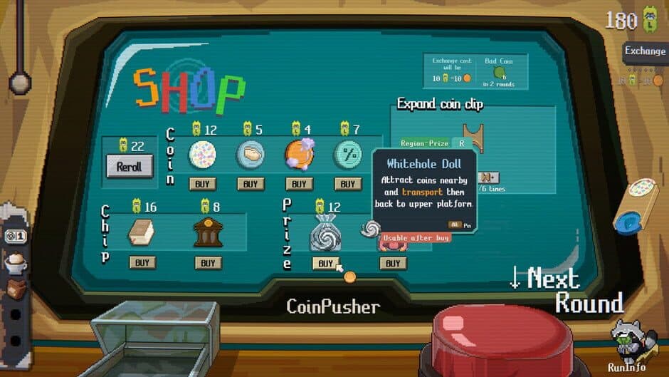 Скриншот 8 из Raccoin: Coin Pusher Roguelike