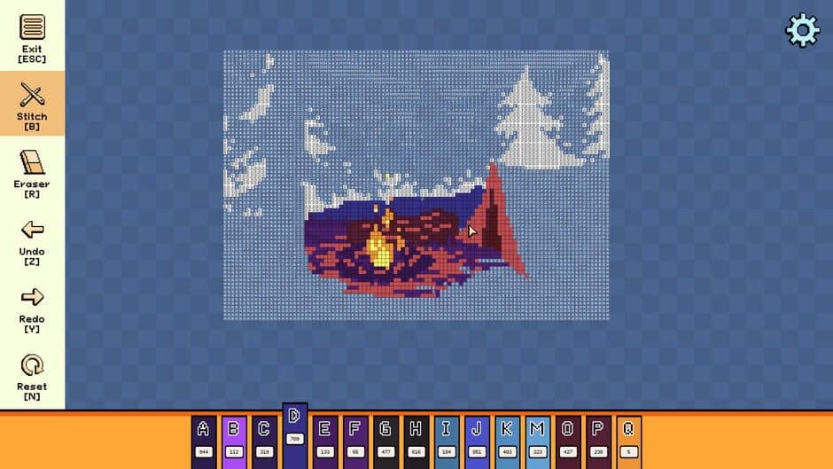 Скриншот 2 из Pixel Cross Stitch: Color by Number - Vacations Pack