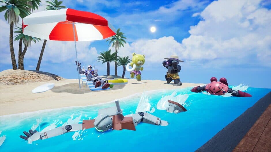 Скриншот 1 из Gundam Breaker 4: Diorama Pack 4 - Beach Set & Effect
