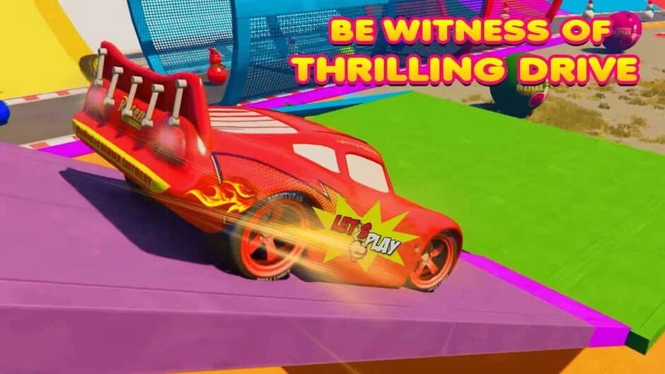 Скриншот 3 из Superhero Car Race: Mega Ramp