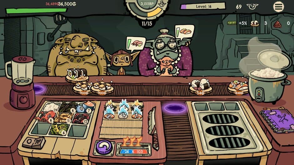 Скриншот 2 из Goblin Sushi