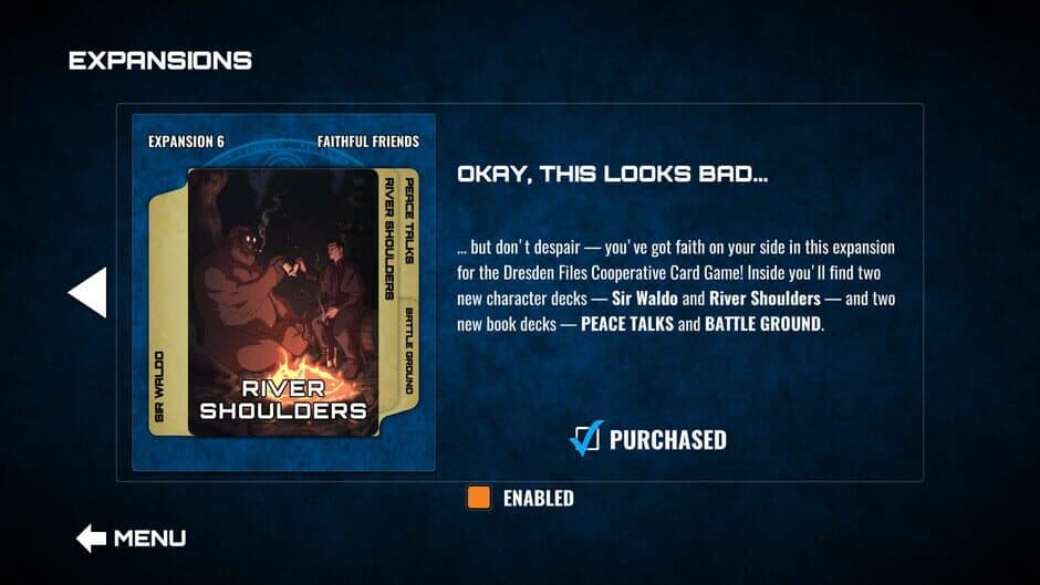 Скриншот 1 из The Dresden Files Cooperative Card Game: Expansion 6 - Faithful Friends