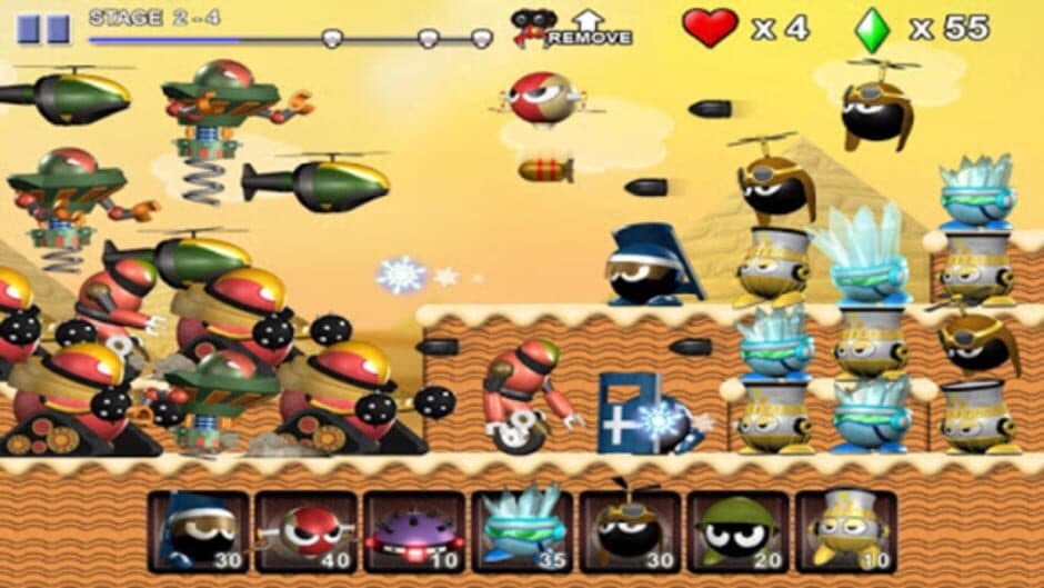Скриншот 2 из Tiny Defense - Mini Robot Wars