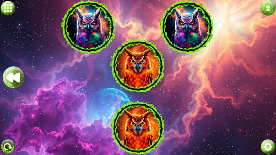 Скриншот 1 из Space Memory: Owls