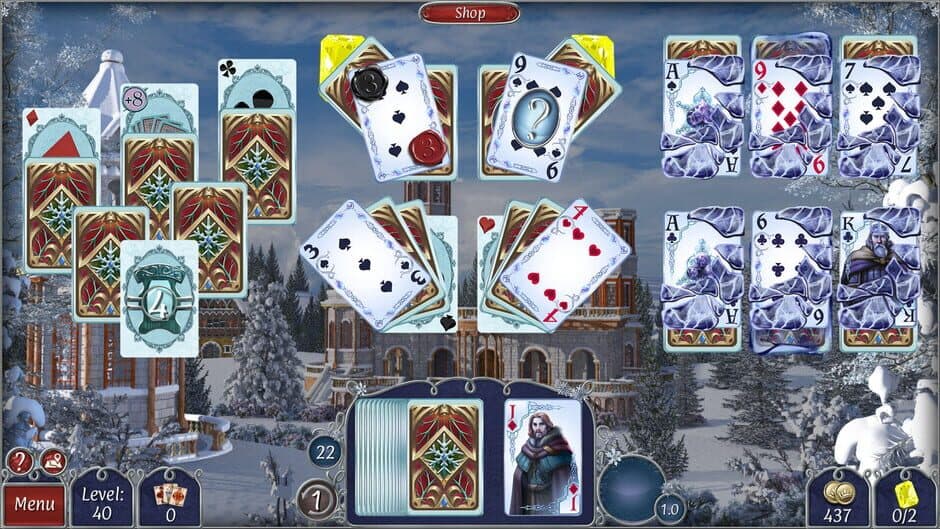 Скриншот 1 из Jewel Match Solitaire Winterscapes 3: Collector's Edition