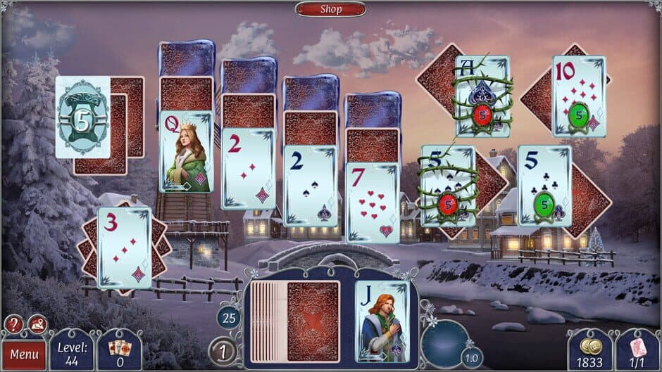 Скриншот 4 из Jewel Match Solitaire Winterscapes 3: Collector's Edition