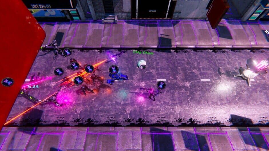 Скриншот 2 из Digital Eclipse: Cyberpunk Survivor