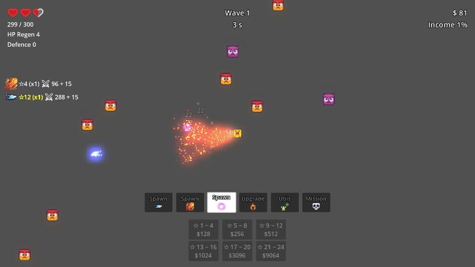 Скриншот 2 из Emoji Random Defence