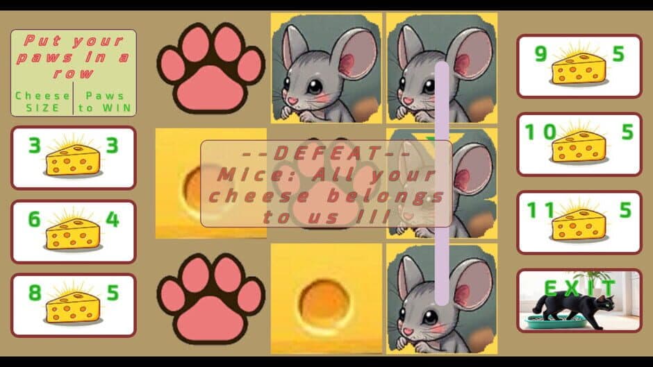 Скриншот 1 из CheeseCatToe
