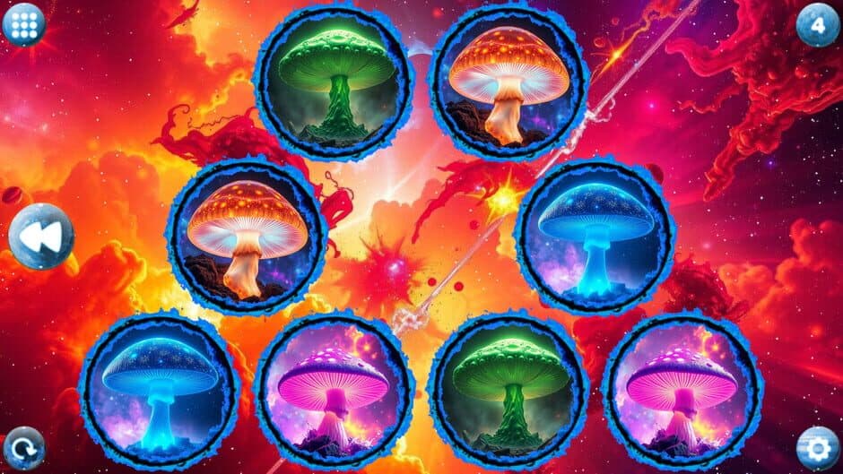 Скриншот 3 из Space Memory: Mushrooms