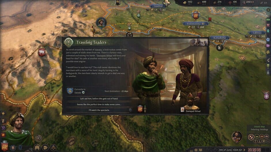 Скриншот 4 из Crusader Kings III: Wandering Nobles