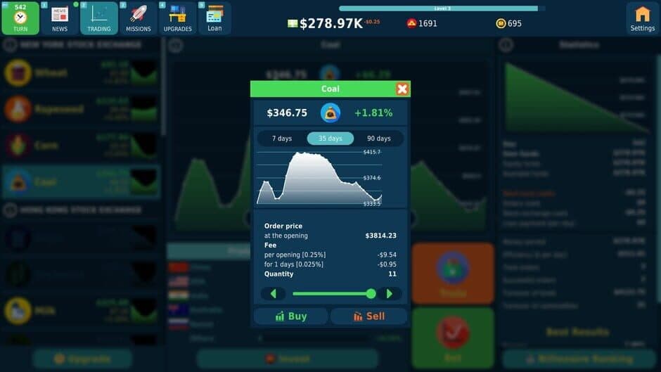 Скриншот 1 из Stock Exchange Game