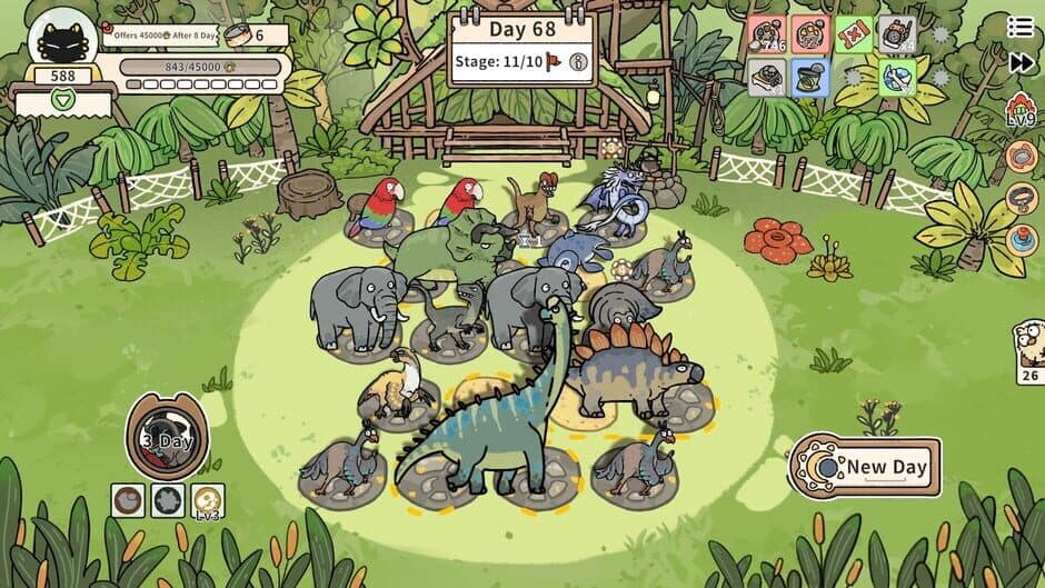 Скриншот 1 из Cat God Ranch:​​ Age of Dinosaurs​
