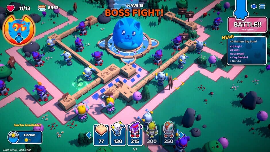 Скриншот 7 из Sushi Cat: Tower Defense