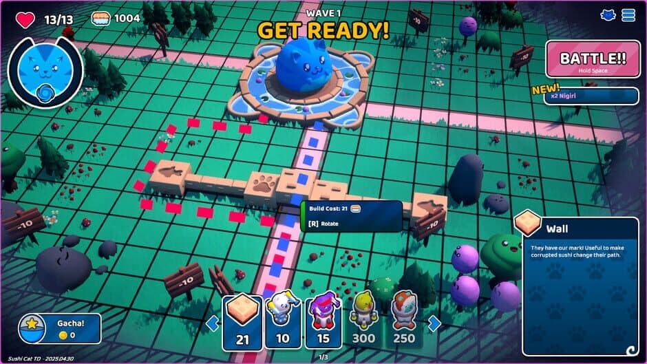 Скриншот 3 из Sushi Cat: Tower Defense