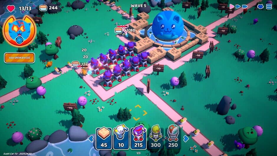 Скриншот 6 из Sushi Cat: Tower Defense