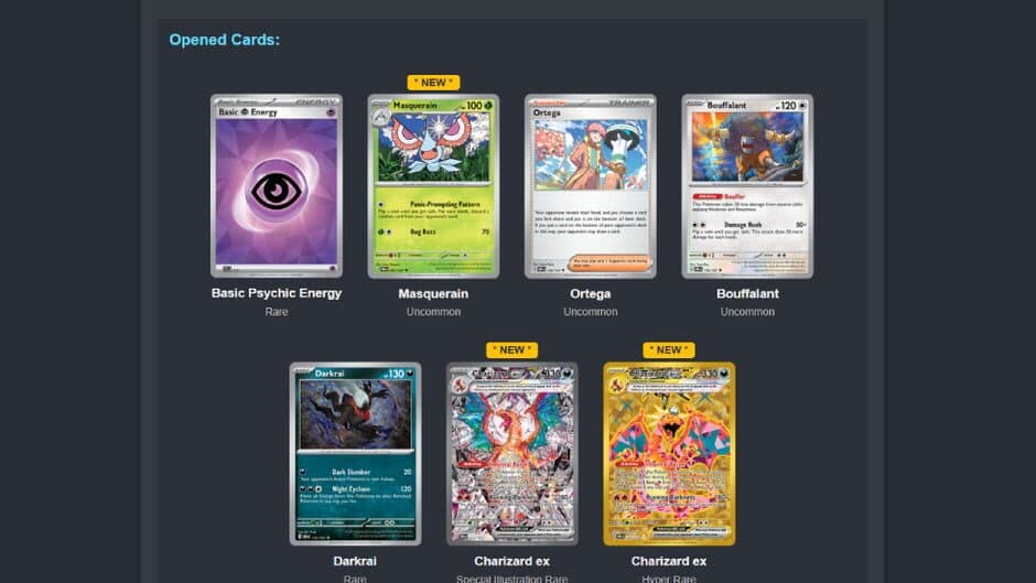 Скриншот 1 из Unofficial Pokemon Trading Card Game