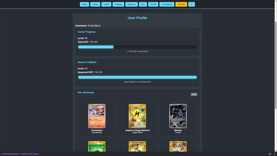 Скриншот 7 из Unofficial Pokemon Trading Card Game