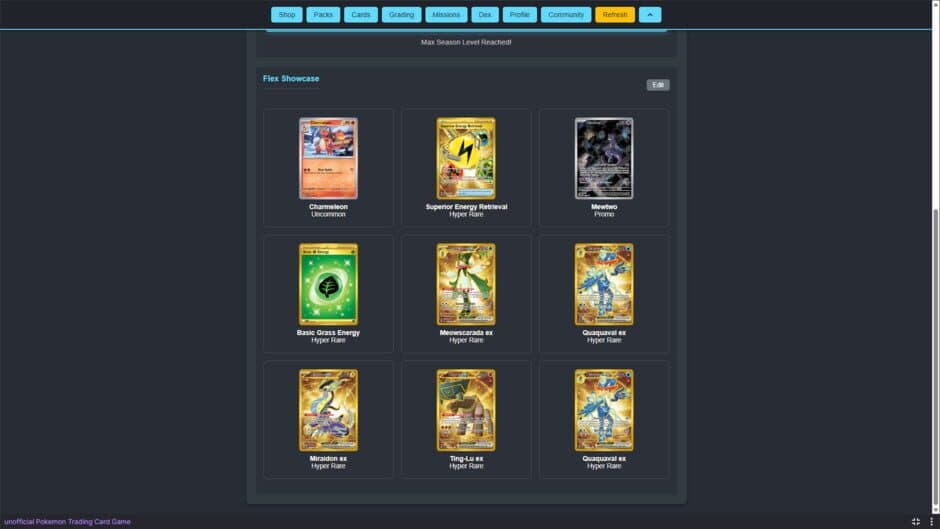Скриншот 8 из Unofficial Pokemon Trading Card Game