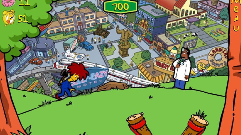 Скриншот 1 из The Simpsons Bart-Shooter