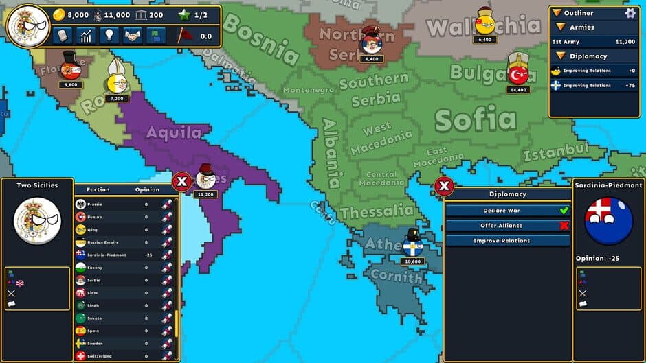 Скриншот 8 из Countryballs Conquest