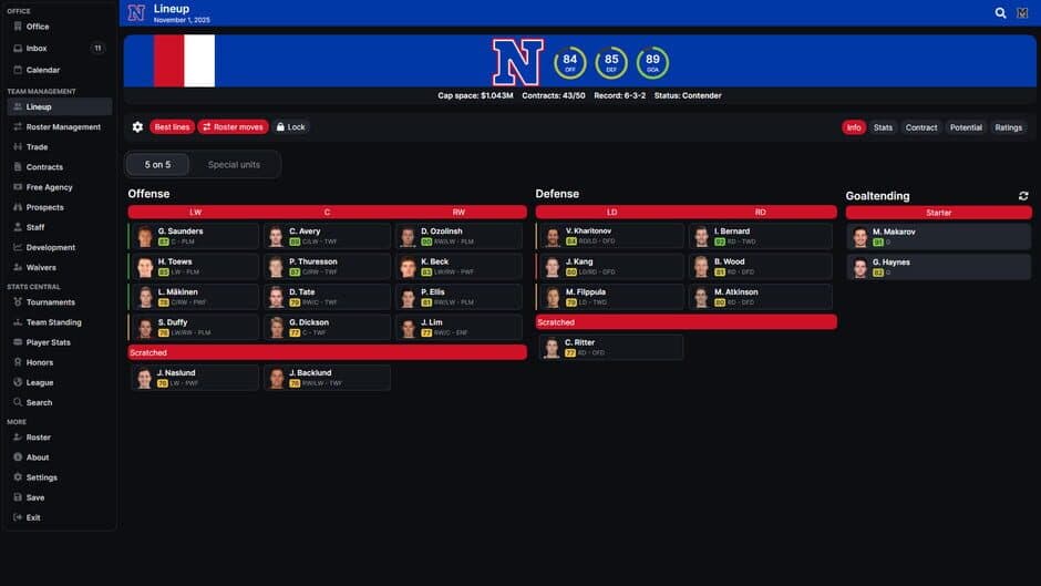 Скриншот 2 из Hockey Legacy Manager 26
