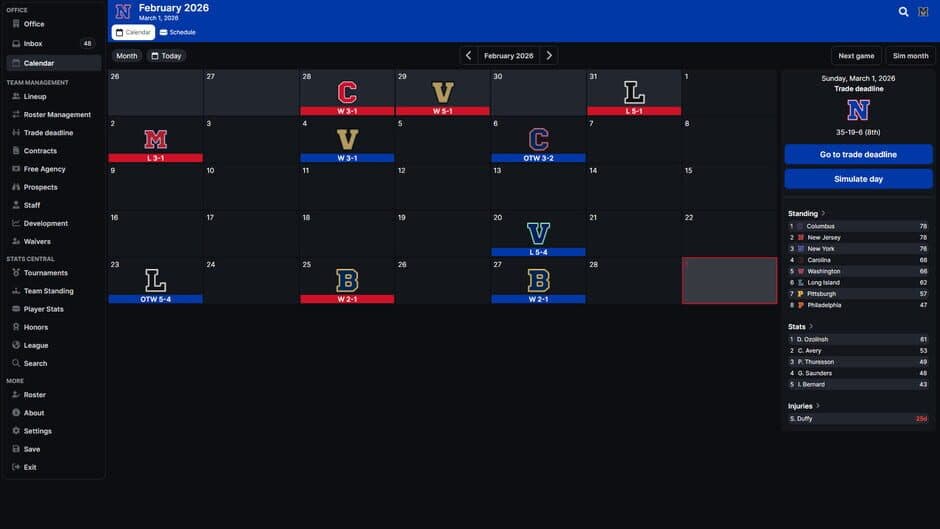 Скриншот 4 из Hockey Legacy Manager 26