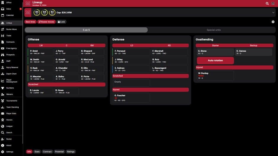 Скриншот 1 из Hockey Legacy Manager 25
