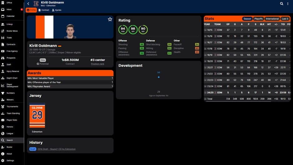 Скриншот 5 из Hockey Legacy Manager 25