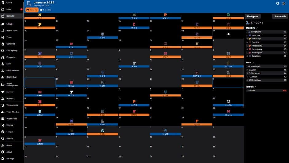 Скриншот 3 из Hockey Legacy Manager 25