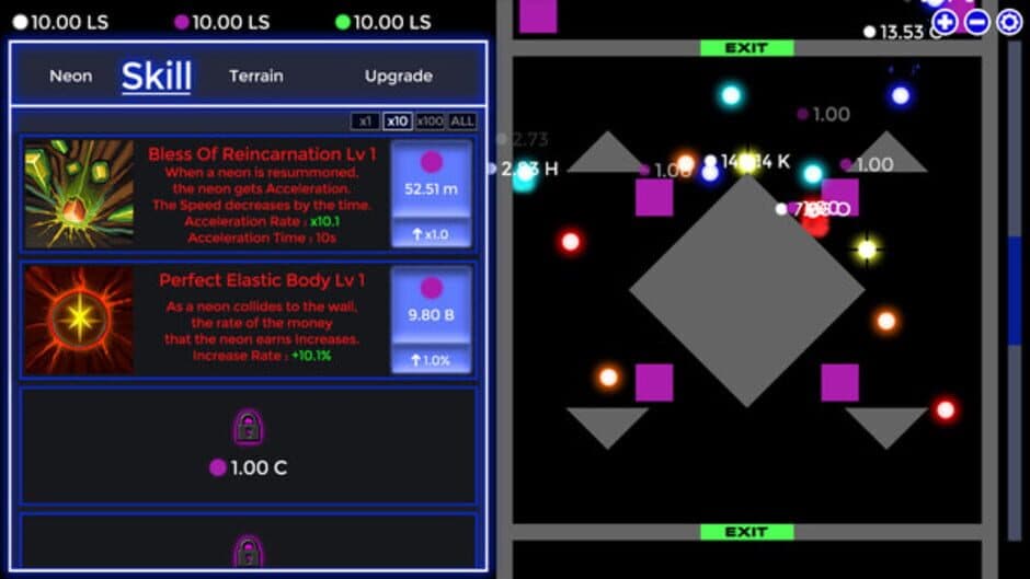 Скриншот 2 из Neon Idle