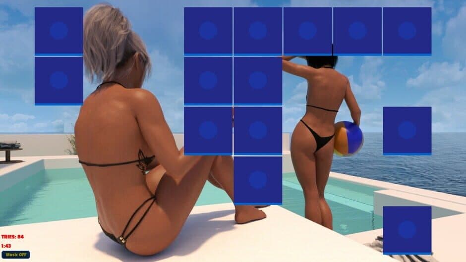 Скриншот 1 из Sexy Memory Puzzle: Pool Girls