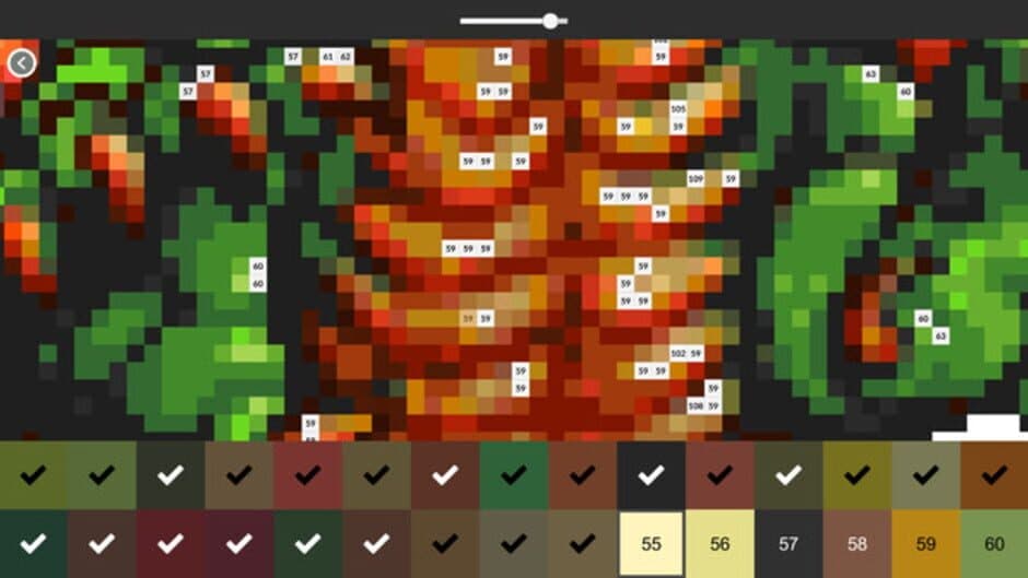 Скриншот 1 из Retro-Pixel Color Palette: Color by Number