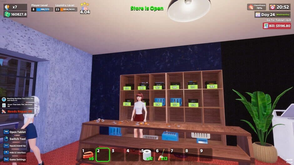 Скриншот 1 из Laundry & Supermarket Simulator