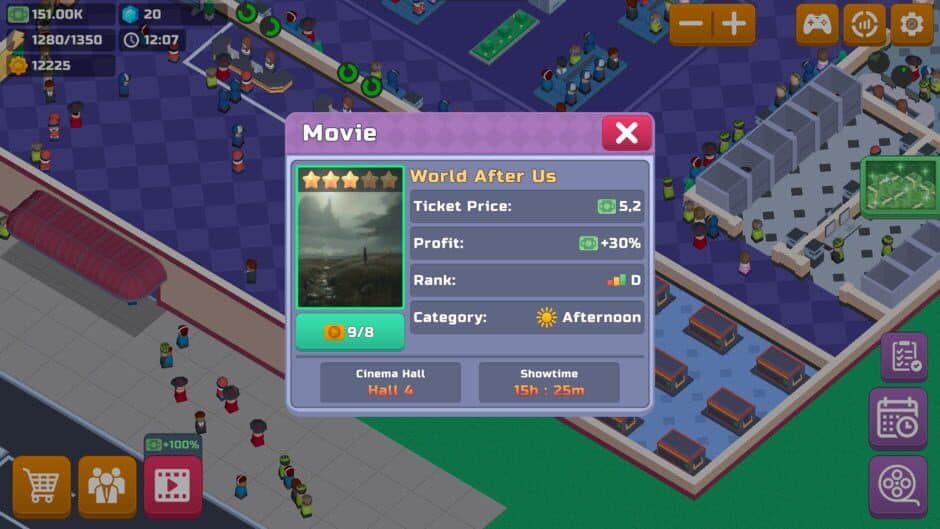 Скриншот 6 из Idle Cinema Tycoon