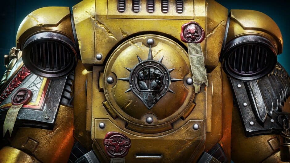 Скриншот 1 из Warhammer 40,000: Space Marine II - Imperial Fists Champion Pack