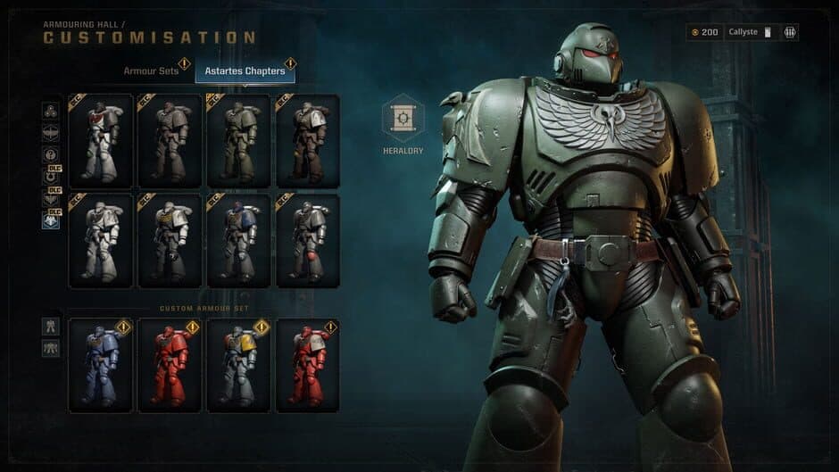 Скриншот 1 из Warhammer 40,000: Space Marine II - Raven Guard Cosmetic Pack