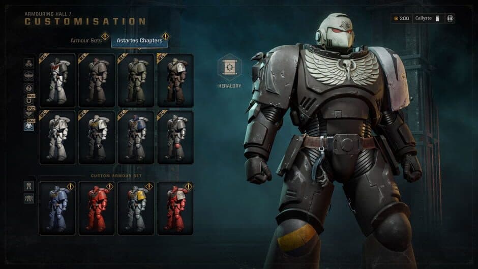 Скриншот 8 из Warhammer 40,000: Space Marine II - Raven Guard Cosmetic Pack