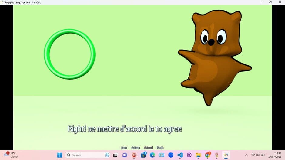 Скриншот 1 из Polyglot Language Learning Quiz