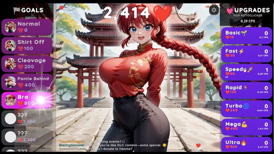 Скриншот 1 из Hentai Clicker: Hanma Is Streaming