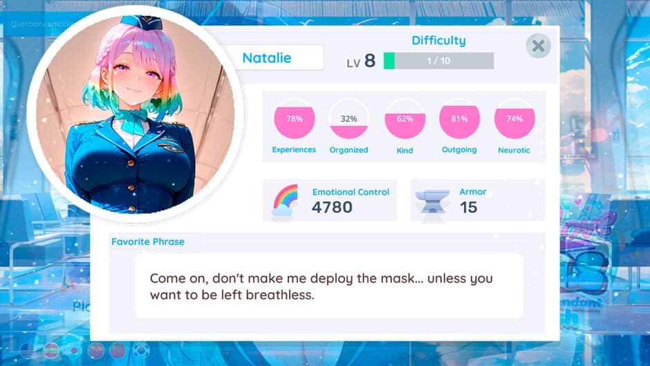 Скриншот 9 из Sky Love Girls: Flight Attendant Crush