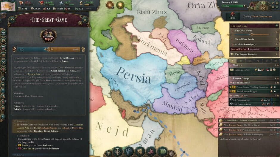 Скриншот 7 из Victoria 3: Sphere of Influence