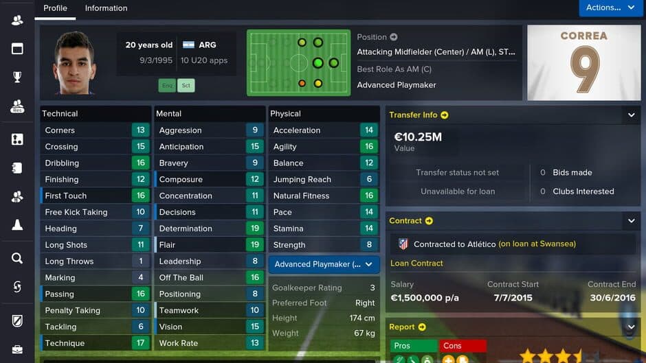 Скриншот 1 из Football Manager Touch 2016