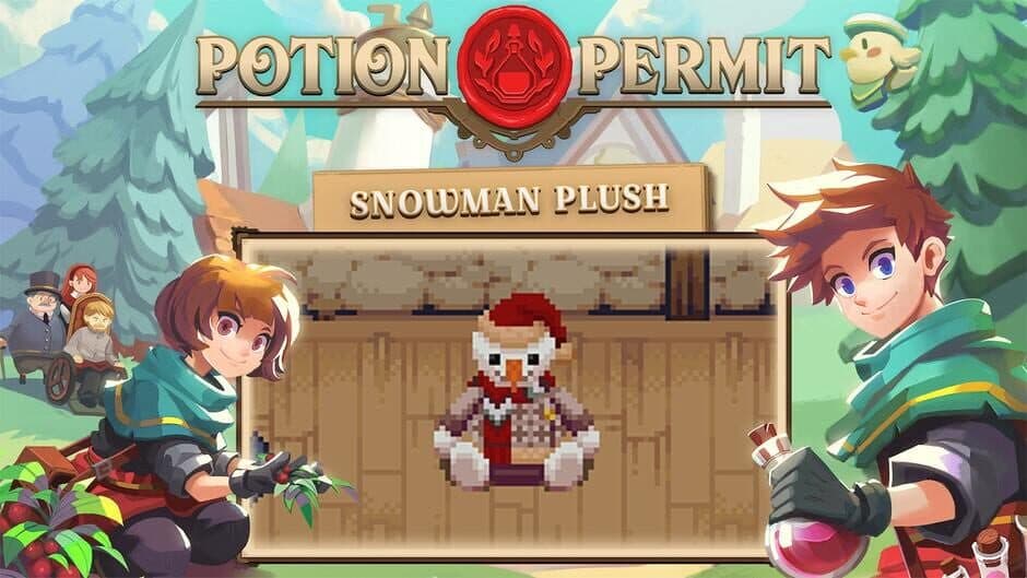 Скриншот 1 из Potion Permit: Snowman Plush Toy